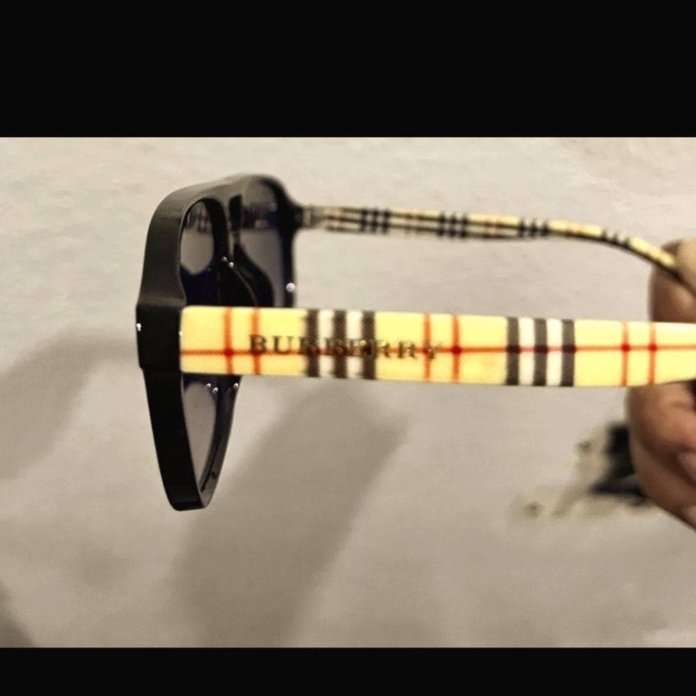 Women’s Burberry Plaid Aviator Sunglasses